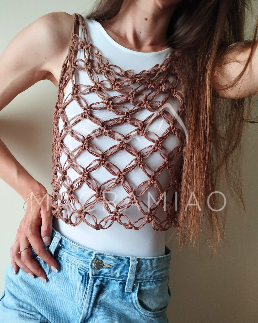 Crop Top traforato