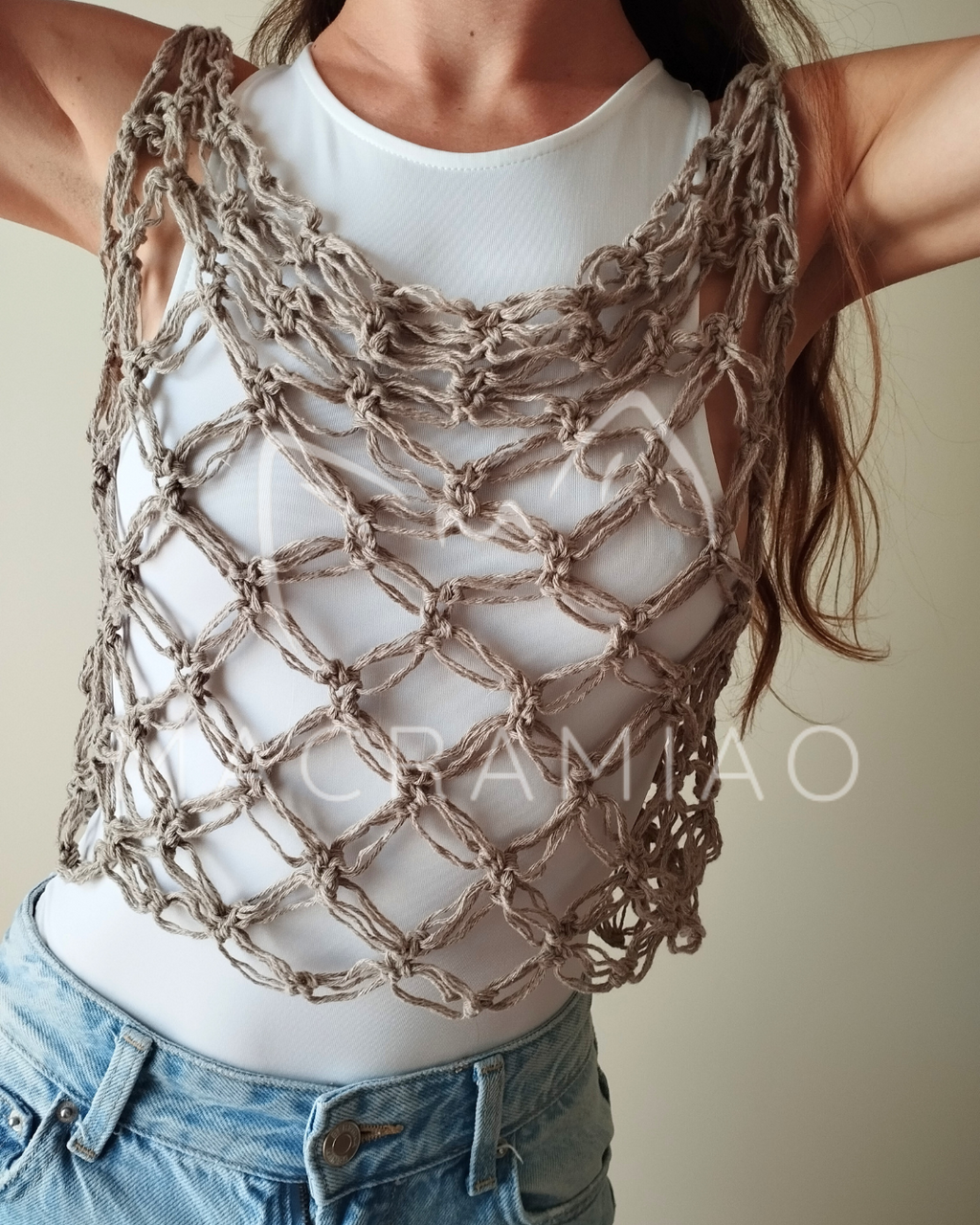 Crop Top traforato