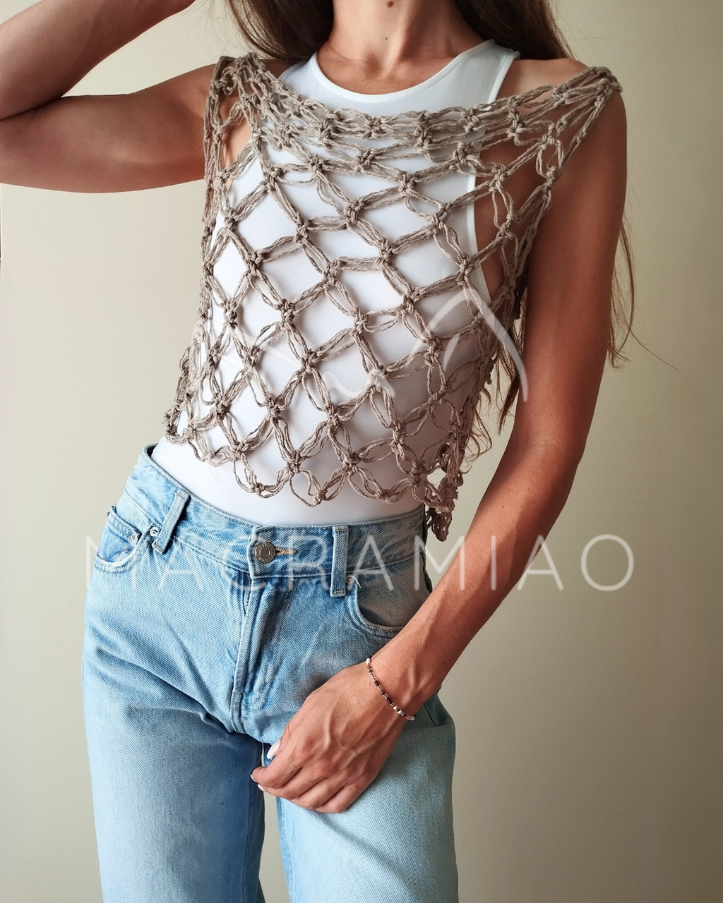 Crop Top traforato
