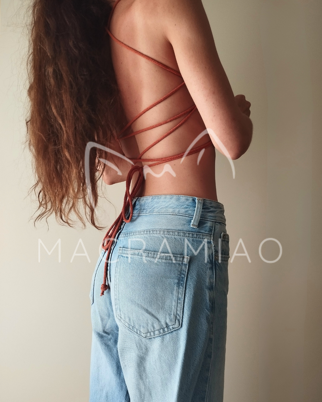 Top Farfalla in Macramè