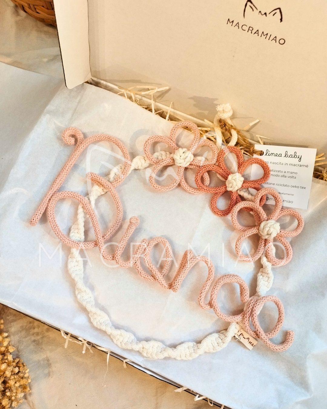 Fiocco Nascita "Flower Power"