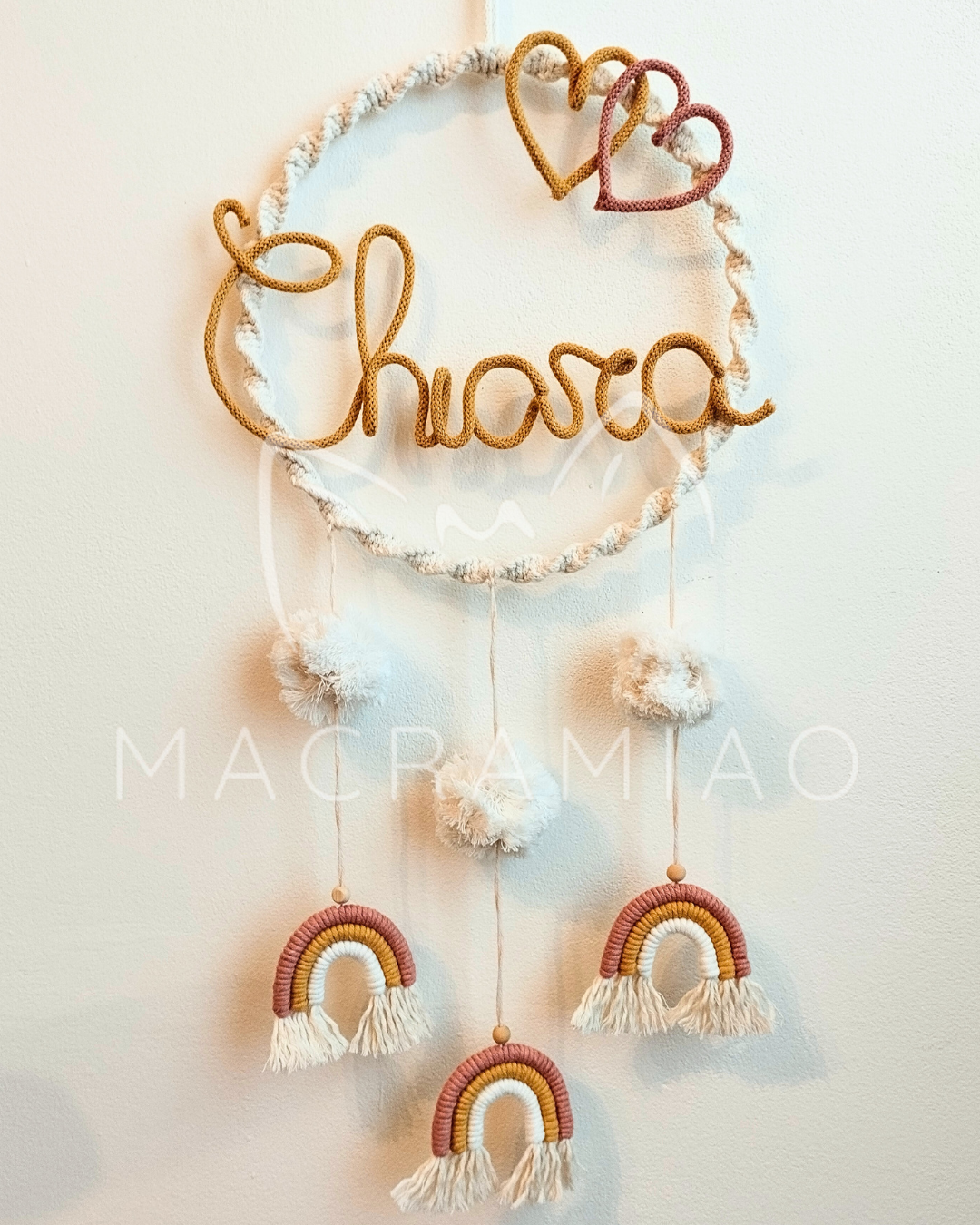 Fiocco Nascita "Fluffy Sky"